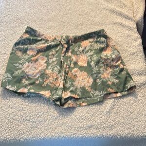 Cupcakes & Cashmere High Waist Green and Orange Shorts